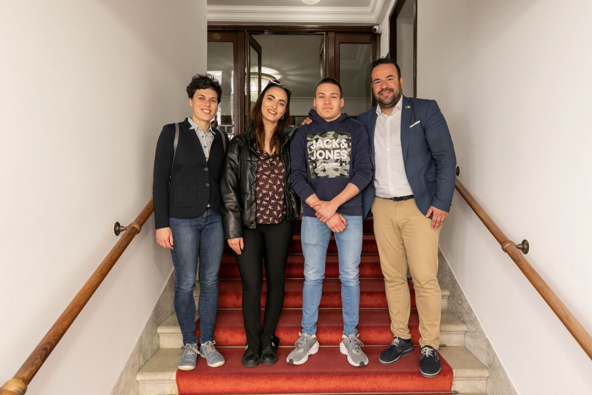 Gradonačelnik Pule primio državnog juniorskog prvaka u paraplivanju Gabriela Romea Cvitka